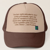 Casquette de citation de John Adams (Devant)
