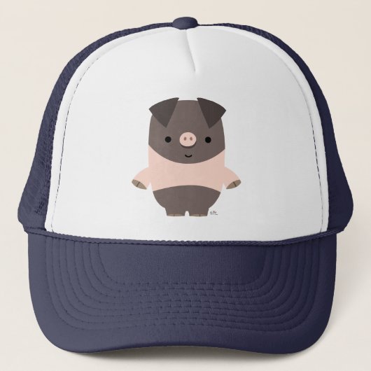Casquette de cochon cartonné mignon (Devant)
