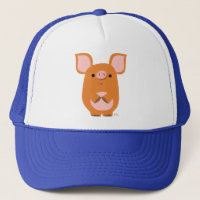 Casquette de cochon de dessin mou