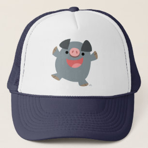 Casquette de cochon rebondissant au dessin mignon
