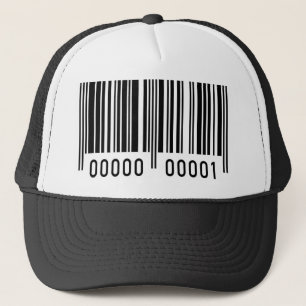 Casquette de code-barres noir