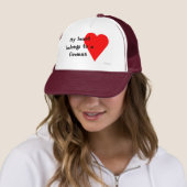 Casquette de coeur de pompier (En situation)
