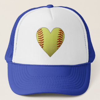 Casquette de coeur de softball