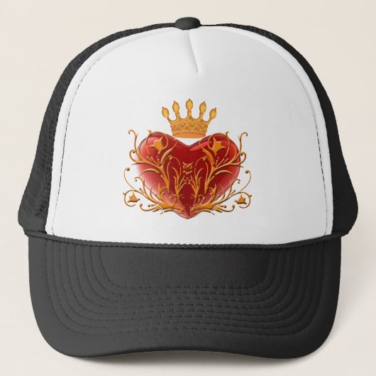 Casquette de coeur Filigree Crown (Devant)