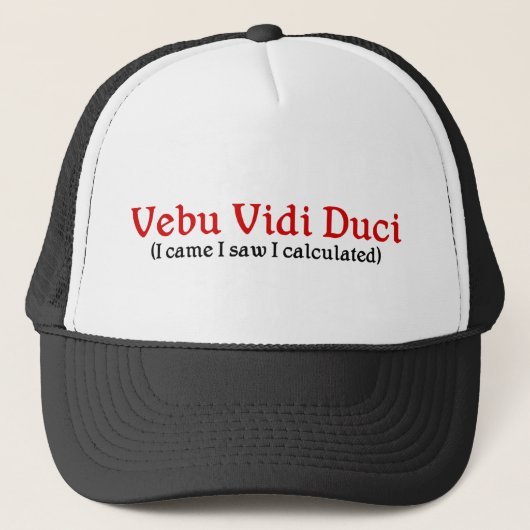 Casquette de comptable (Devant)