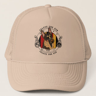 Casquette de conception de berger allemand