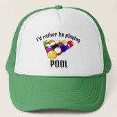 Casquette de conception de billard de piscine (Devant)