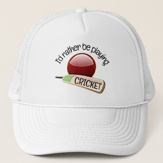 Casquette de conception de cricket (Devant)