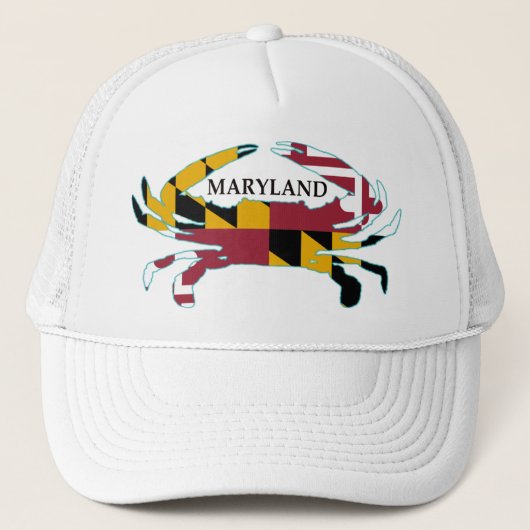 Casquette de crabe de drapeau du Maryland (Devant)