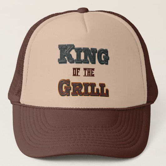 Casquette de Cuisine du barbecue King of the Grill (Devant)