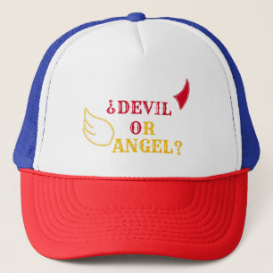 Casquette de Demello de diable de l'ange 1/2 de