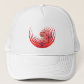 Casquette de design abstrait | Spirale fractale ro (Devant)