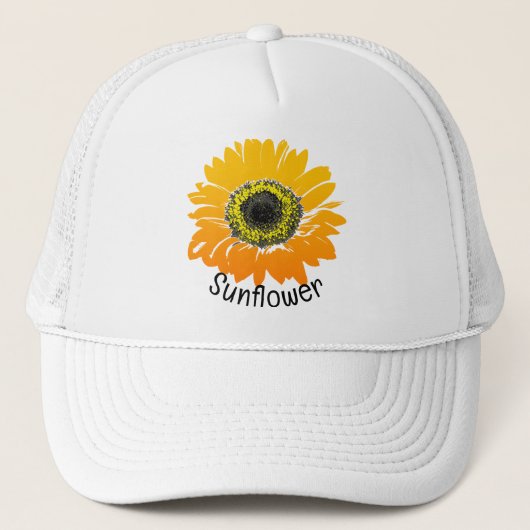 Casquette de design de tournesol (Devant)