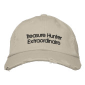 Casquette de détection des métaux brodés (Devant)