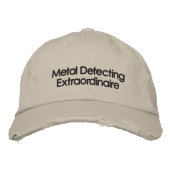 Casquette de détection des métaux brodés (Devant)
