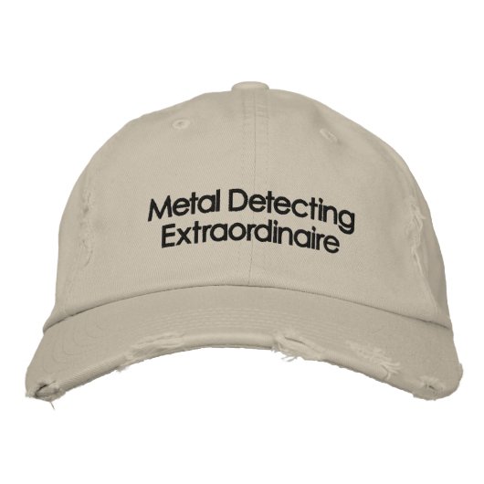 Casquette de détection des métaux brodés (Devant)