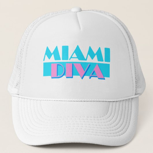 Casquette "de diva de Miami" (Devant)