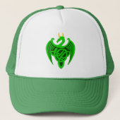 Casquette de dragon céleste vert (Devant)
