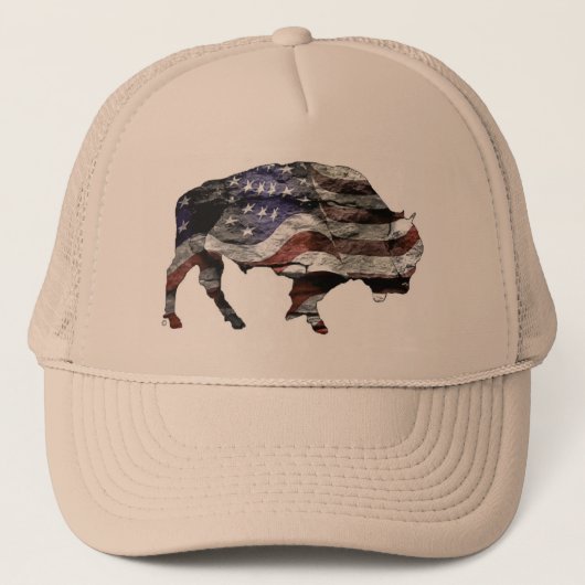 Casquette de drapeau de bison (Devant)