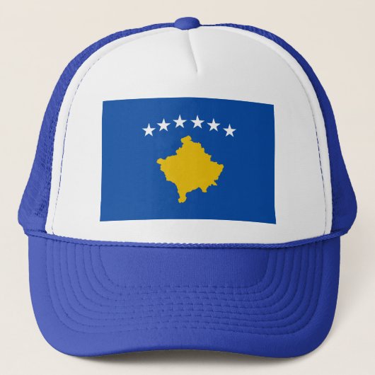 Casquette de drapeau de Kosovo (Devant)