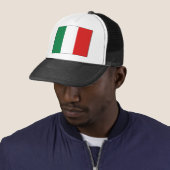 Casquette de drapeau de l'Italie (En situation)