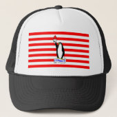 Casquette de drapeau de pingouin de liberté (Devant)