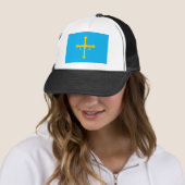 Casquette de drapeau des Asturies (En situation)