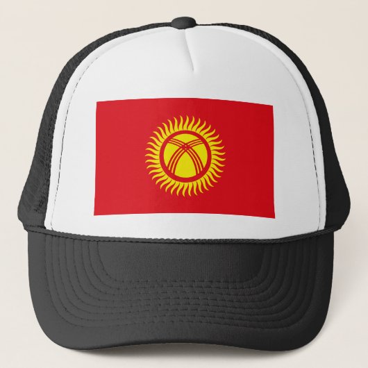 Casquette de drapeau du Kirghizistan (Devant)
