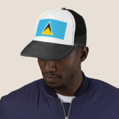 Casquette de drapeau du St Lucia (En situation)