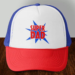 Casquette de Fête des pères vintage Comic Super Pa