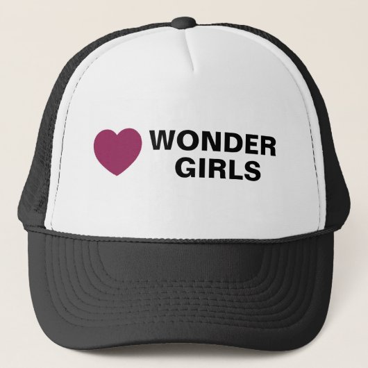 Casquette de filles de merveille d'amour (Devant)