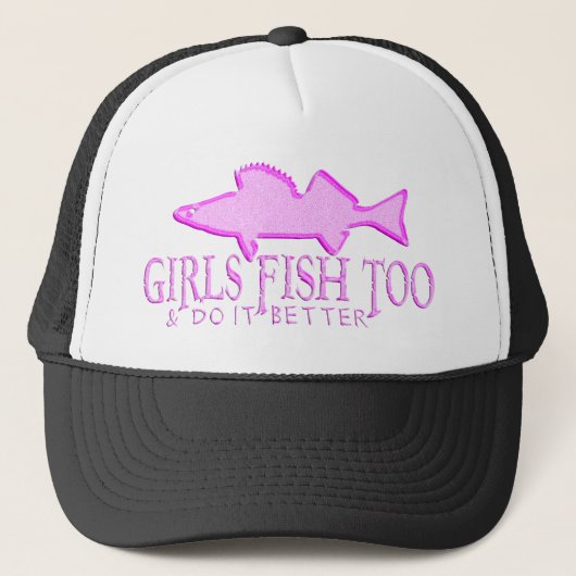 CASQUETTE DE FILLES DE POISSONS BROCHETS VAIRONS TROP (Devant)