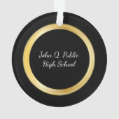 Casquette de finition d'or personnalisée et Tassel (dos)