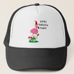Casquette de Flamant rose de Noël