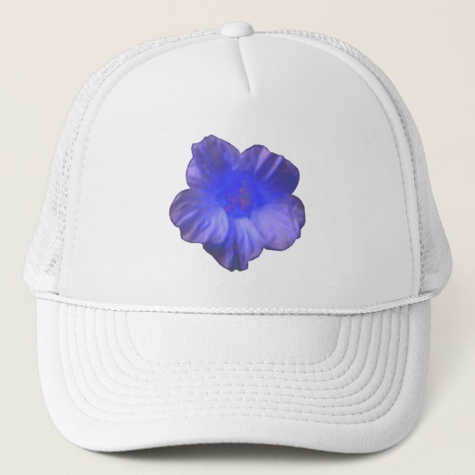 Casquette de fleurs bleu Nasturtium (Devant)