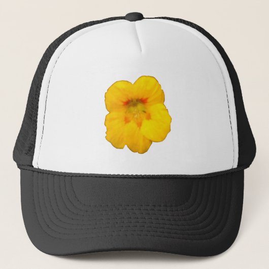 Casquette de fleurs de Nasturtium jaune brillant (Devant)