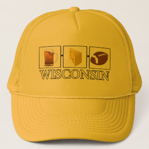 Casquette de football américain de la bière Wisc