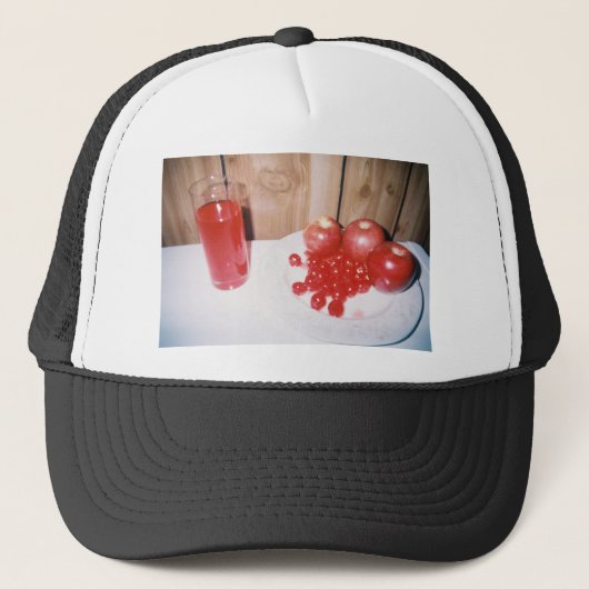 Casquette de framboise de cerise d'Apple (Devant)