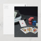 Casquette de gangsters de cartes de poker (Devant / Derrière)