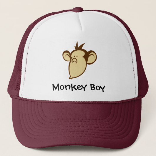 Casquette de garçon de singe (Devant)