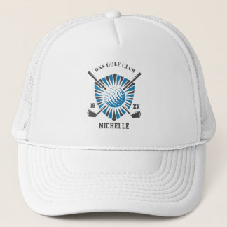 Casquette de golf à armoiries vintage avec nom per