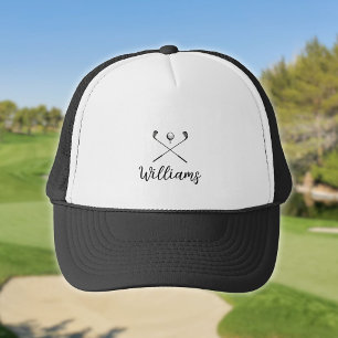 Casquette de golf avec nom de script personnalisé