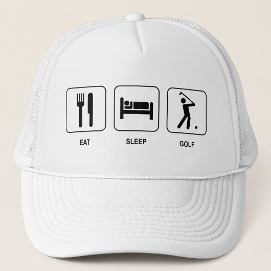 Casquette de golf Eat Sleep (Devant)