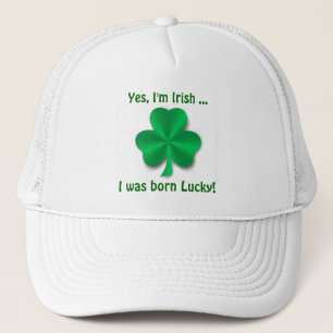 Casquette de golf irlandais chanceux de shamrock