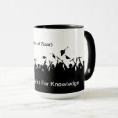 Casquette de graduation Toss Silhouette Mug pour C (Devant droit)