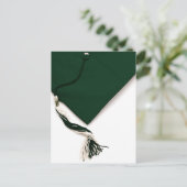 Casquette de graduation verte et carte postale Tas (Debout devant)