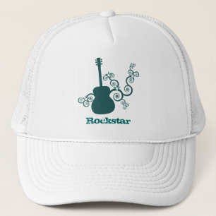 Casquette de guitare Rockstar, Turquoise foncé