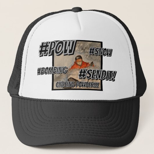 Casquette de hashtag en poudre (Devant)