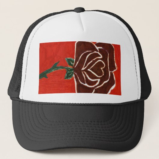 Casquette de jardin rose (Devant)