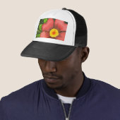 Casquette de jardin rose (En situation)